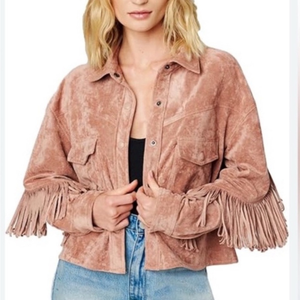 Blank NYC X Free People | Fringe Vegan Jacket Size XS